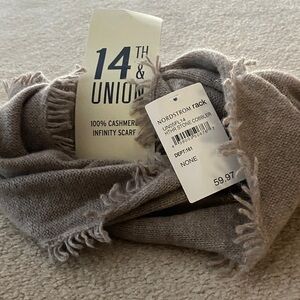 14th & Union Taupe Cashmere Scarf